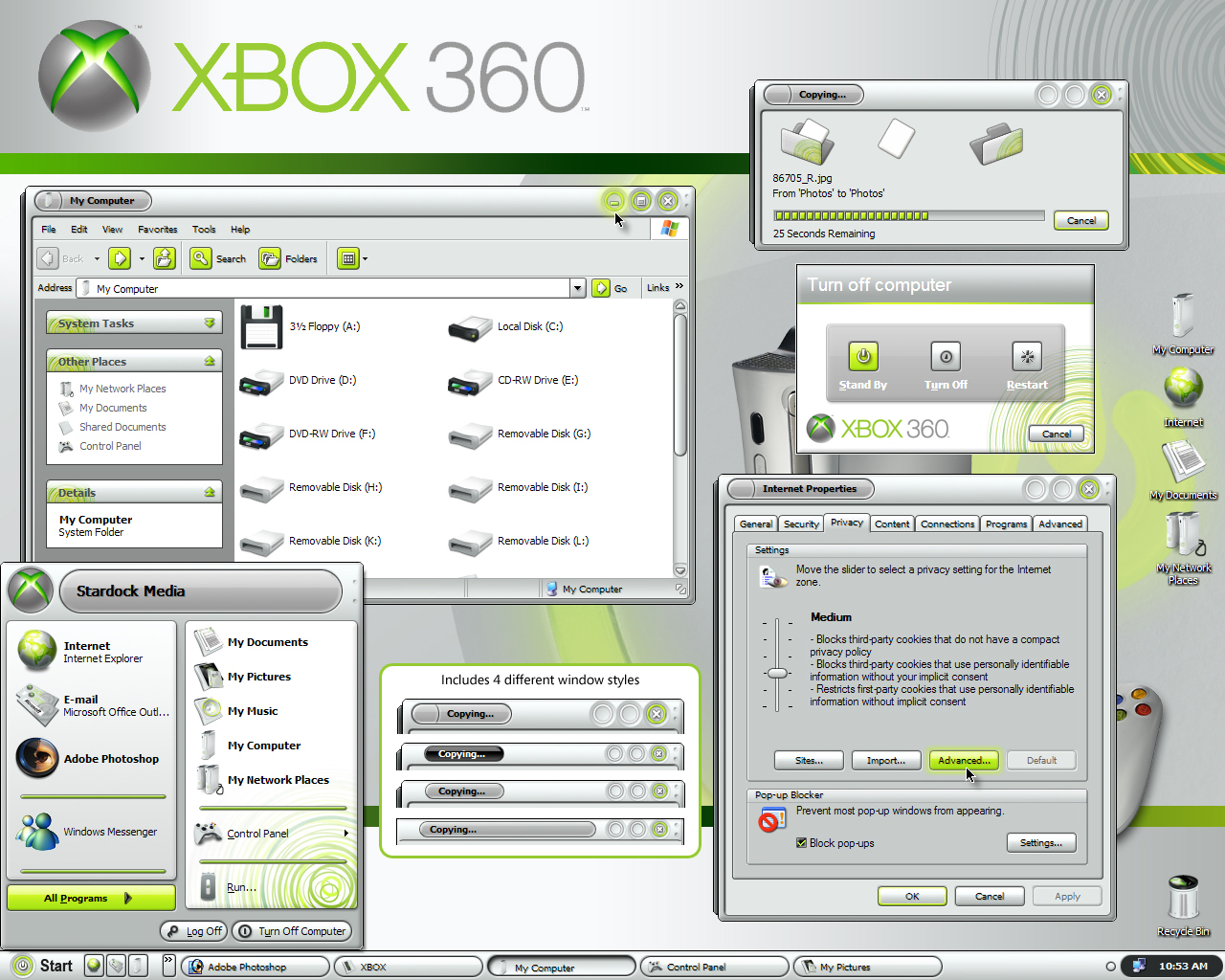 Xbox 360 theme for Windows