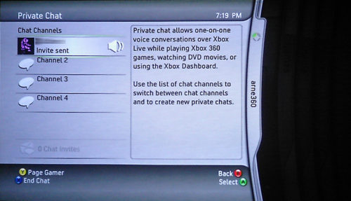 xbox one chat through tv